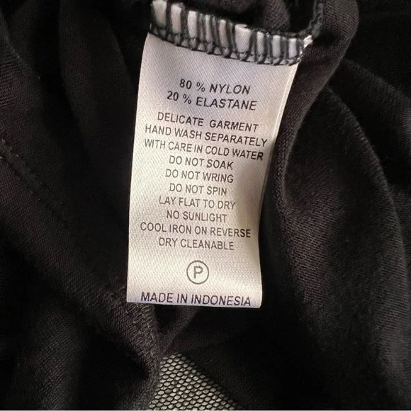 Hunza 80s 90s Vintage Mesh Sequin Embellished Sleeveless Midi Slip Dress Black - Picture 10 of 11